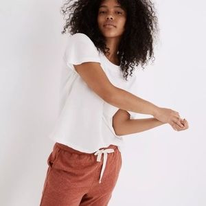 Madewell MWL White Pocket Raglan Tee Size L